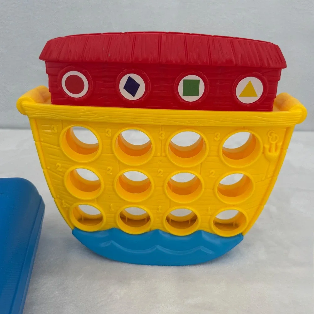 Vintage Fisher-Price Animal 2x2 Noahs Ark Matching Game w/ Case 2002 Y2K *READ*